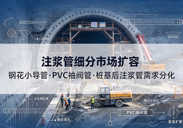 长兴注浆管细分市场扩容，隧道钢花小导管、PVC 袖阀管、桩基后注浆管需求分化